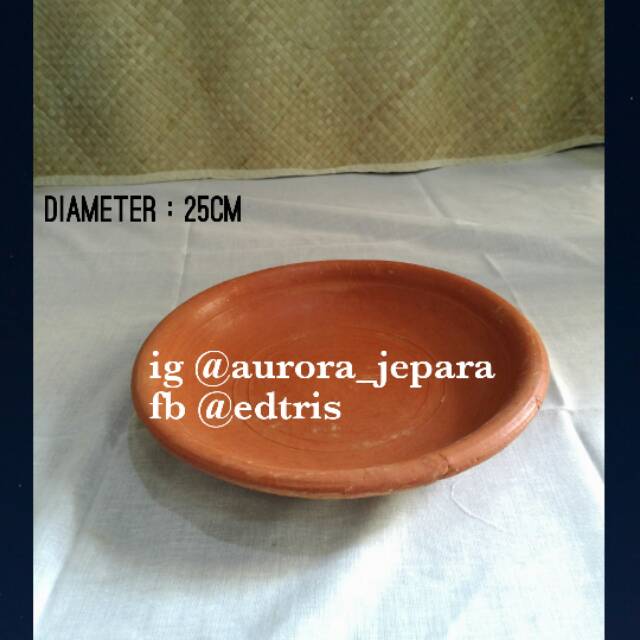 Cobek sambel/ cobek tanah liat/ piring tanah liat