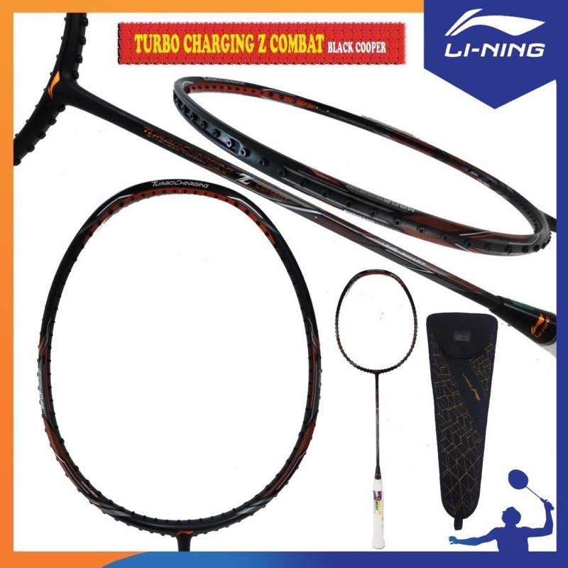 RAKET BADMINTON LINING TURBO CHARGING Z COMBAT RACKET ORIGINAL