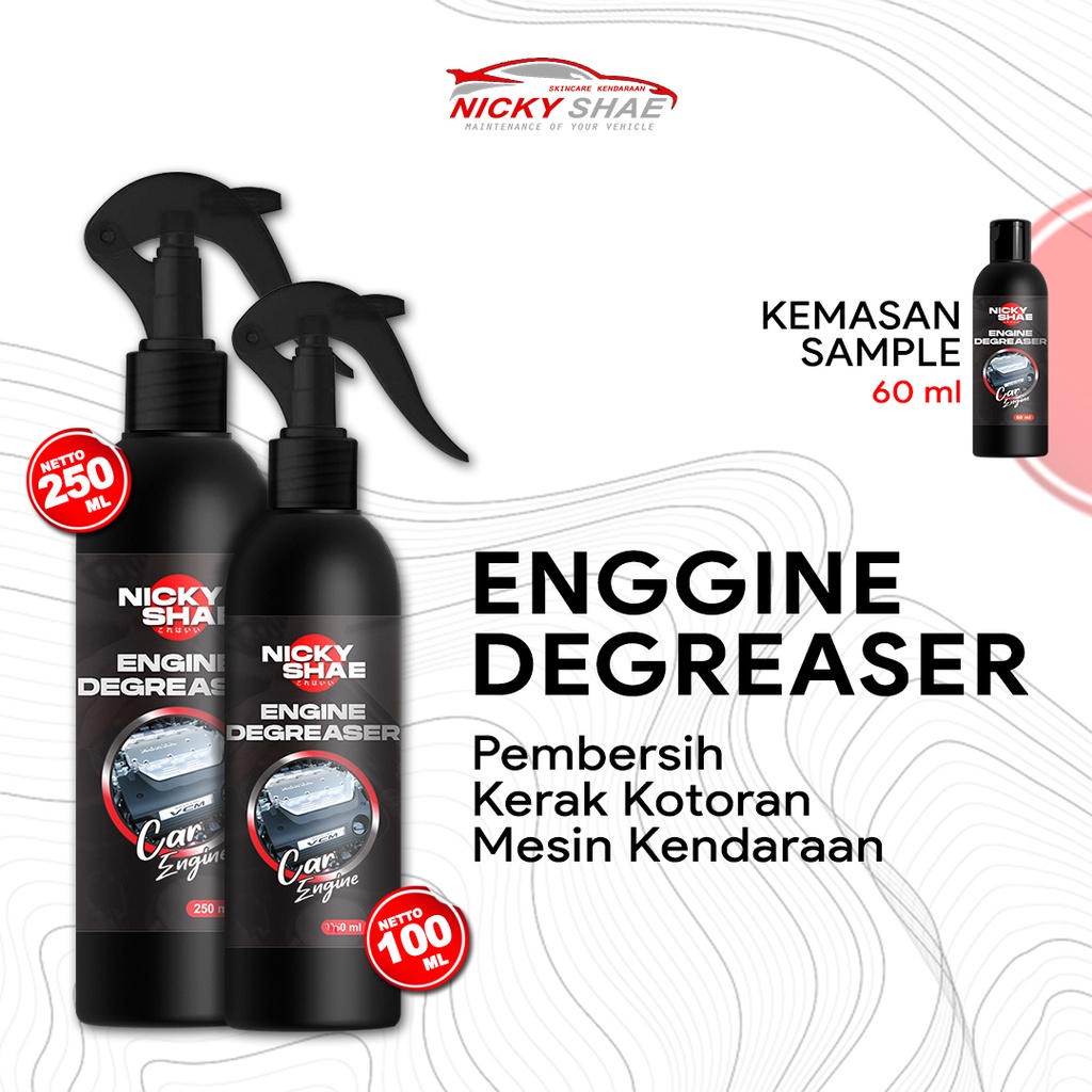 Engine Degreaser | Nicky Shae - Cairan Pembersih Mesin Motor Mobil, Pembersih Kerak Mesin Motor, Cai