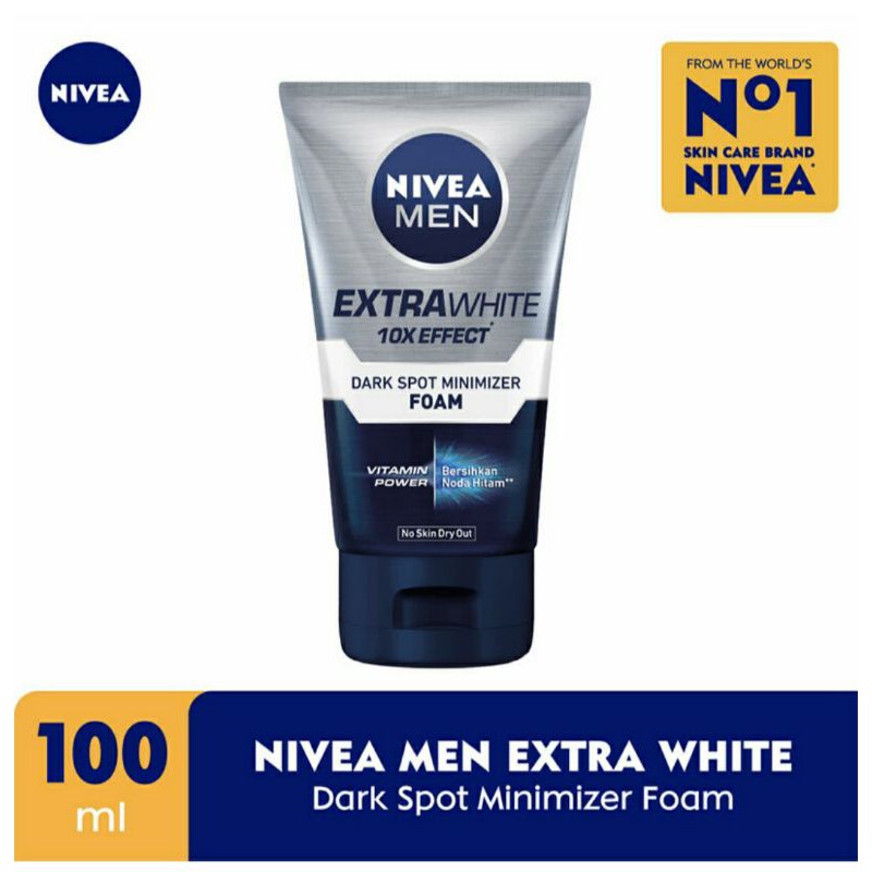 NIVEA Men Extra Whitening Dark Spot Minimizer Facial Foam 100ml