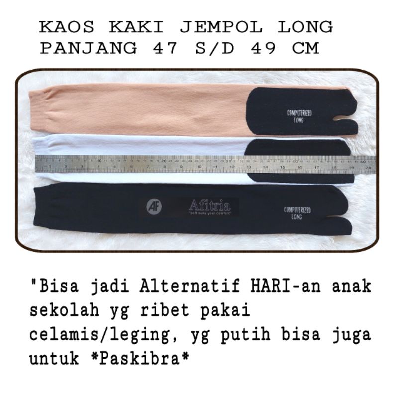 12 Pasang kaos kaki long jempol &amp; No jempol