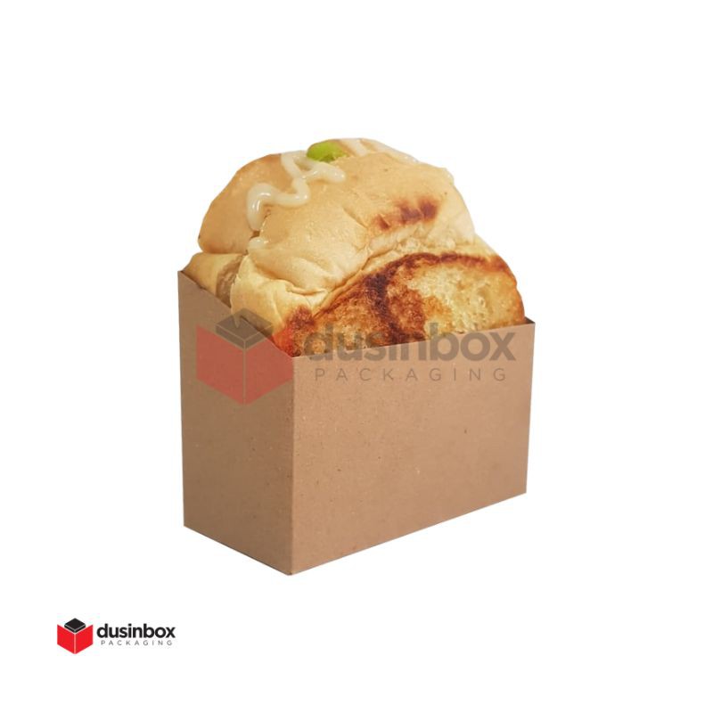 

Kotak Dus Box Toast Dine in Tray Roti Bakar / Sandwich - Warna Coklat / Kraft (isi 100pcs)