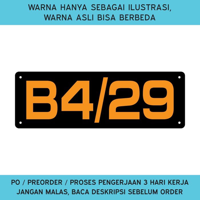 

NEW SALE NOMOR RUMAH ACRYLIC / AKRILIK - 30CM X 10CM