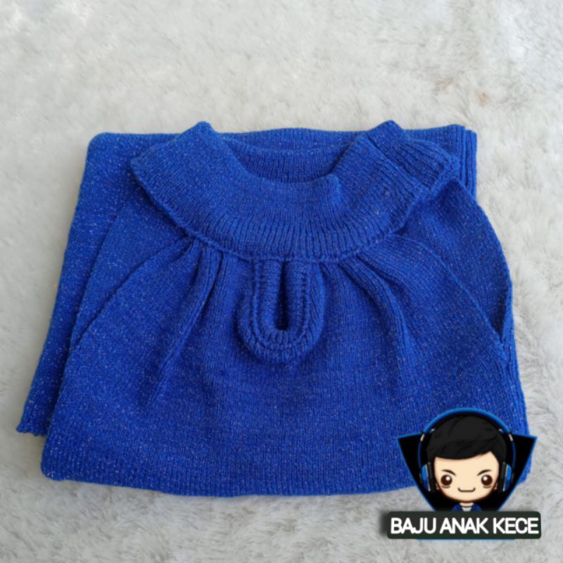 Dress Gliter Baju Rajut Anak Perempuan Usia 2 3 4 Tahun Baju Dress Rajut Anak Masa Kini