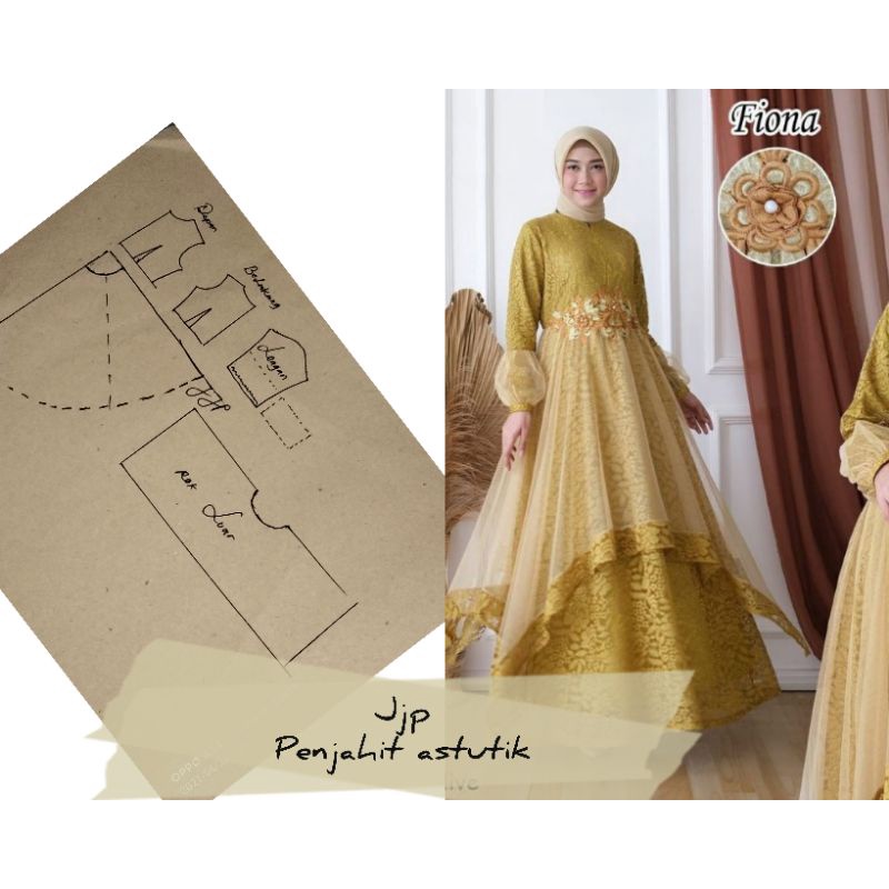 POLA INSTAN GAMIS/POLA JIPLAK GAMIS MURAH DAN MODERN