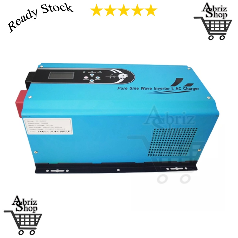 Low Frequency Pure Sine Inverter 4000w 24v Charger UPS Trafo Toroidal 4000 watt frekuensi rendah