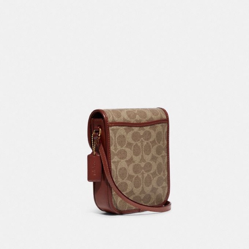 Coach Tall Studio Crossbody In Signature Canvas (C8484)