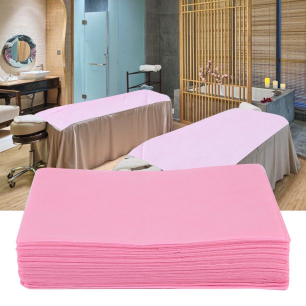 Disposable Bed Sheet Waterproof Dan Anti Minyak Alas Sprei Hotel Ruma Sakit Salon Klinik Pink