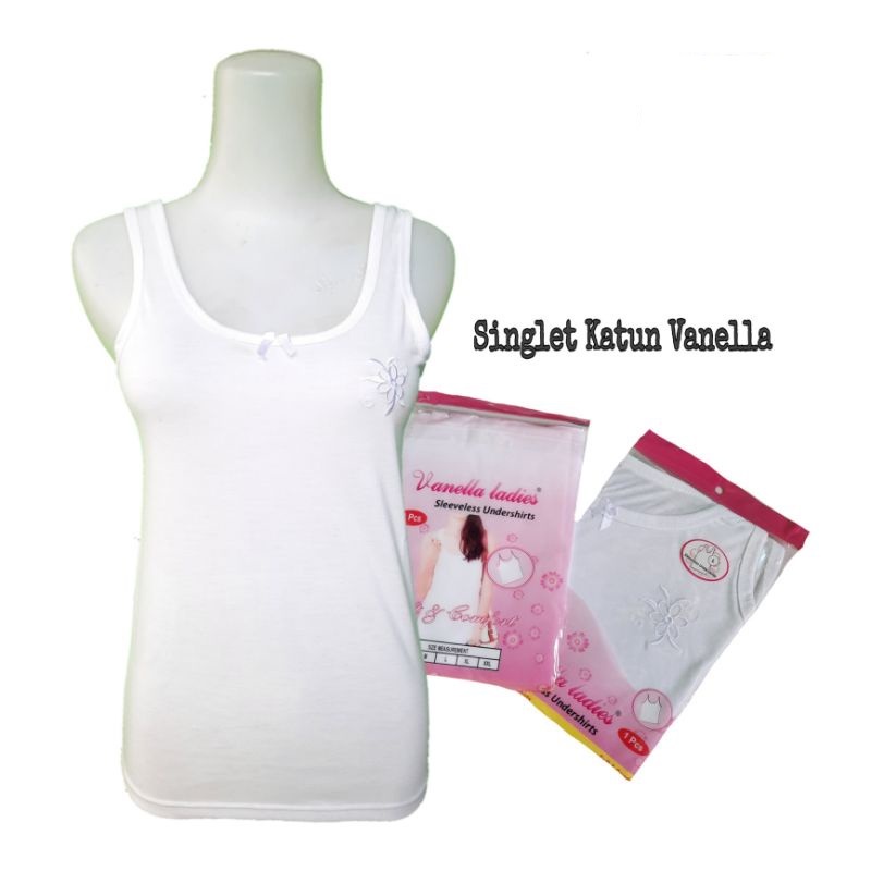 SINGLET VANELLA | PAKAIAN DALAM PEREMPUAN | KAOS DALAM WANITA REMAJA DAN DEWASA