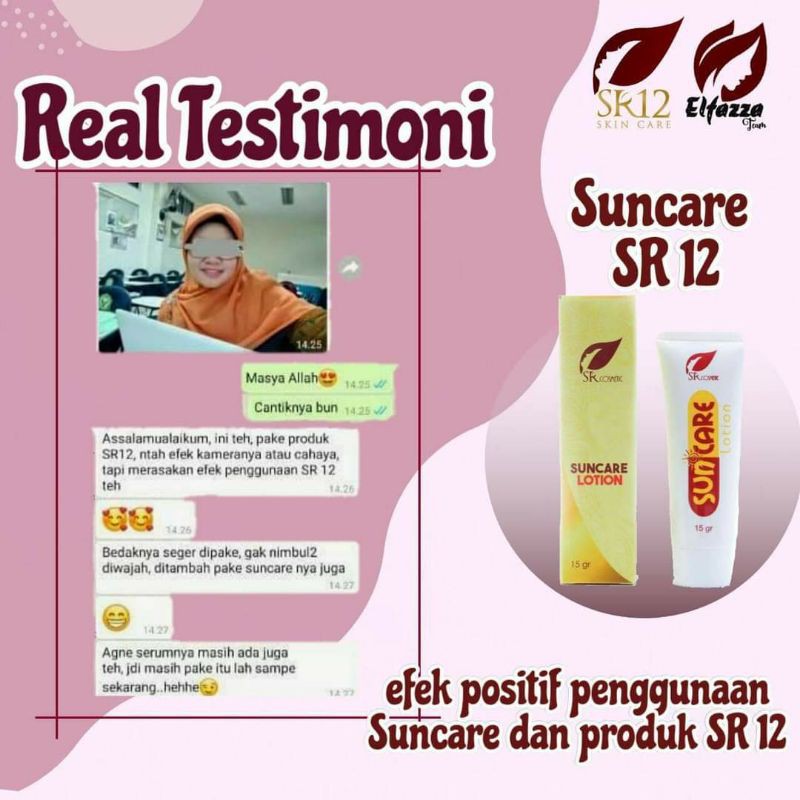 SR12 SUNCARE BPOM / SUNBLOCK SPF 25++ / MENJAGA KULIT TETAP SEHAT