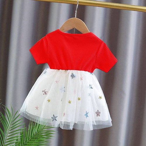 Baju anak cewek lengan pendek Rok tutu Gaun anak Perempuan K63