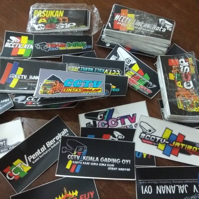 10 Ide Stiker  Cctv Truk Mania Aneka Stiker  Keren 