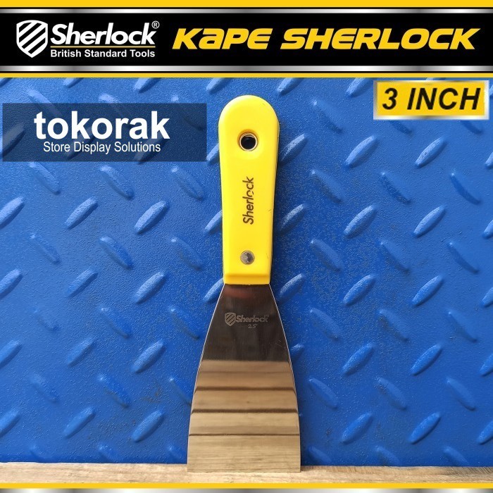 KAPE 3 INCH STAINLESS STEEL SHERLOCK - GAGANG SCRAP PUTTY KNIFE