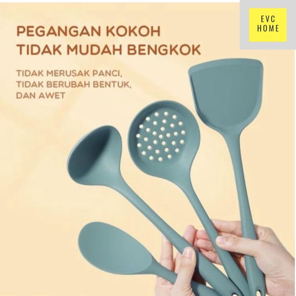 EVCHOME Utensil Silicone Kitchen/ Alat Dapur / Spatula/ Alat masak