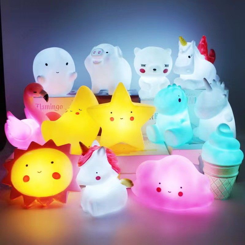 Lampu Tidur Anak / Lampu Hias Mini Dekorasi Lucu dan Unik - Pegasus Unicorn / Kerang Mutiara / Matah