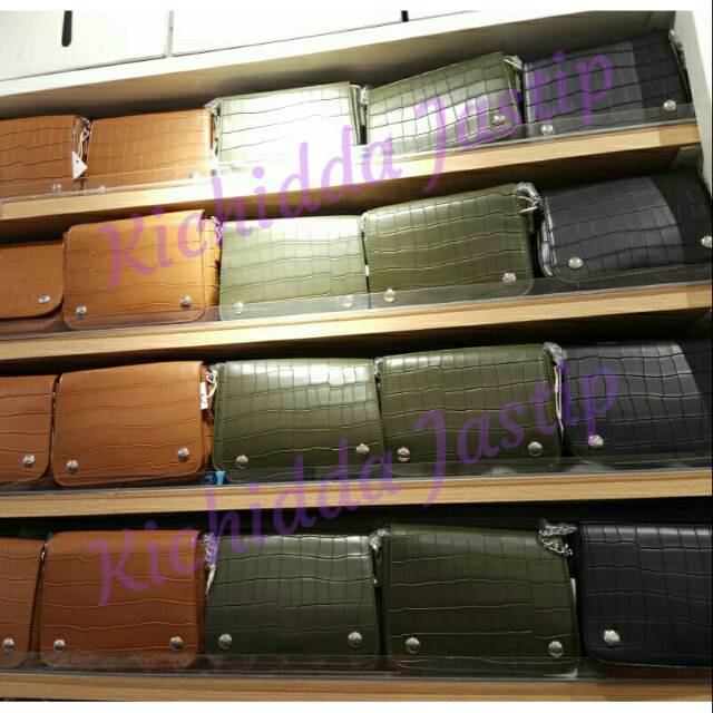 Vintage Croco Grain Bag Miniso