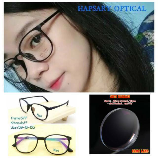 Frame Kacamata Trendy, Kaca mata Anti Radiasi, Kacamata Minus, Kaca mata Fashion Wanita, Frame Murah