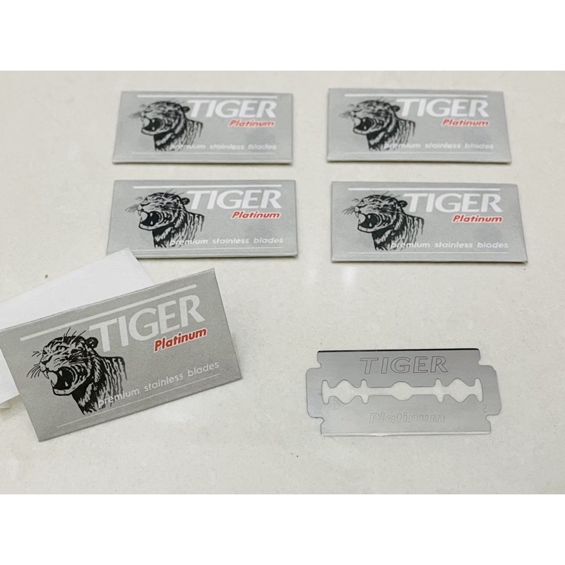 Pisau Silet Tiger Platinum - Safety Razor Blades Made Czech 20 Pack (100 pcs)