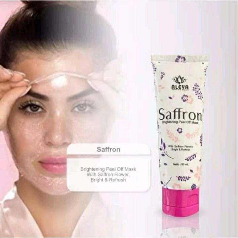 Peel of mask Saffron aleya masker peel of original peel off mask masker peel off original herbal ala