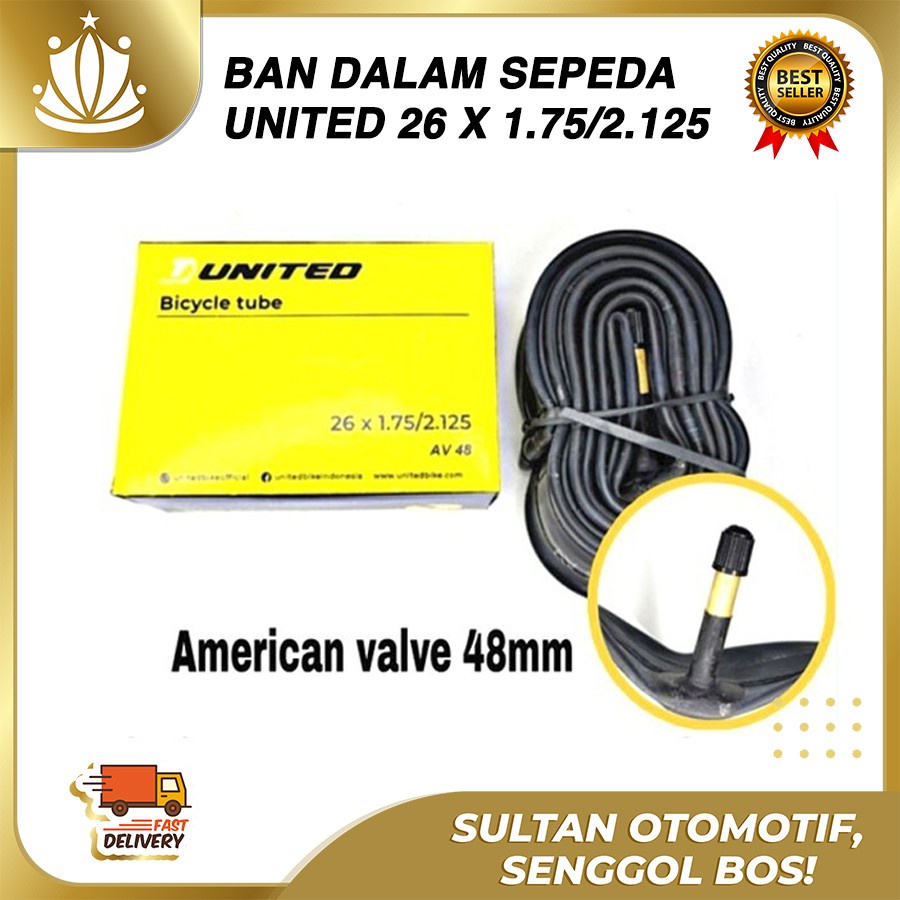 UNITED Ban Dalam Sepeda 26 x 1.75 2.125 AV MTB