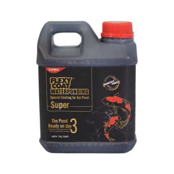 Cat Kolam Flexy Coat Waterponding 2.5 Kg Hitam Pelapis Kolam Ikan Koi