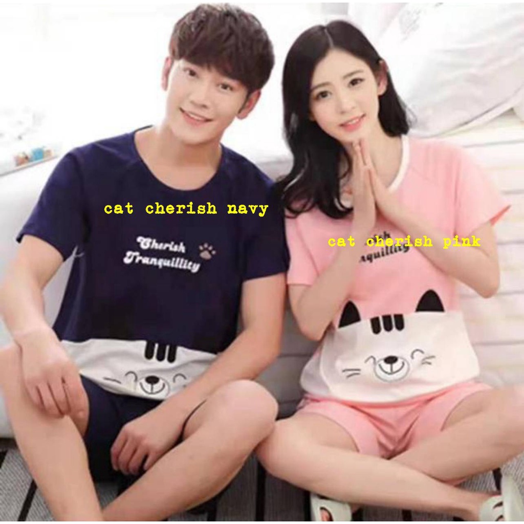 Piyama Kaos Import Couple Dewasa ( HARGA SATUAN / MAU COUPLE-AN KLIK 2 KALI / HARGA DIKALI 2 )