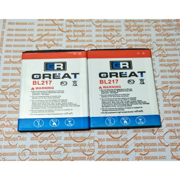 Baterai Battery GREAT DOUBLE POWER LENOVO BL217 BL-217 S939 S938T S930 S660