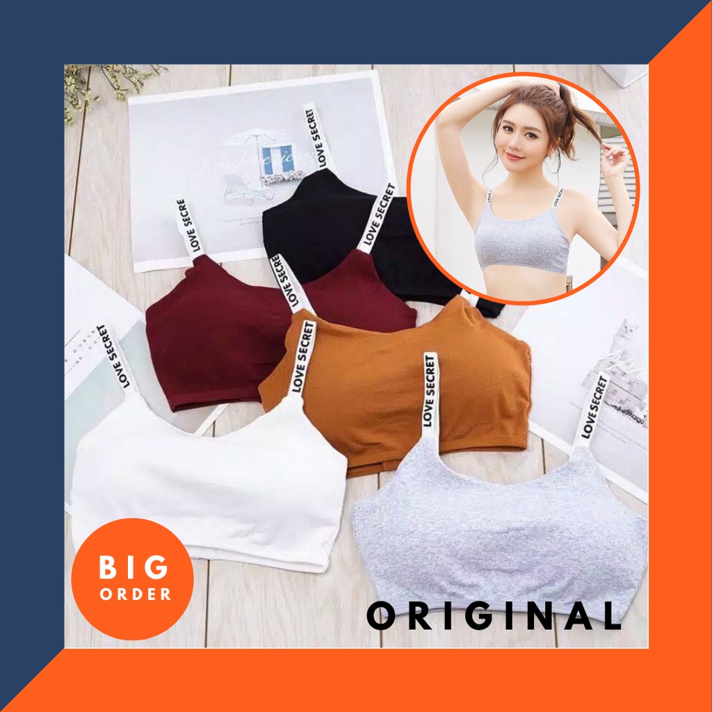 Bra BH Sport Wanita Push Up Sexy Seamless Nilon bralette kutang Fashion Korea BH02