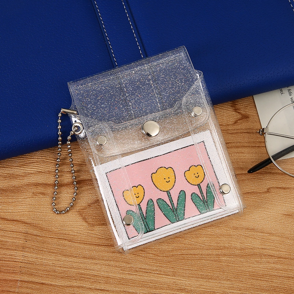 Card Holder Wanita Tempat Kartu Photocard Glitter Aesthetic