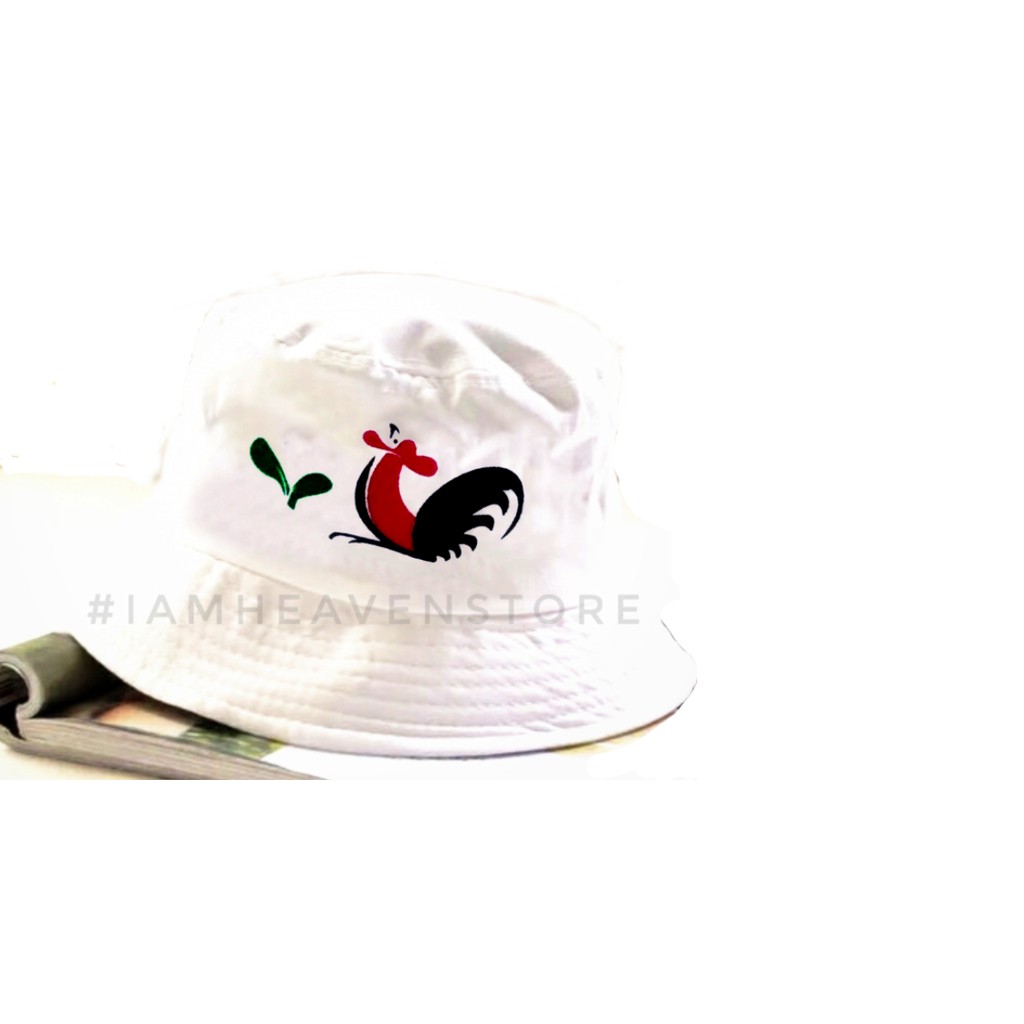 Topi Bucket Mangkok Ayam Jago Lucu Unik Keren Style Klasik Vintage Retro 90s