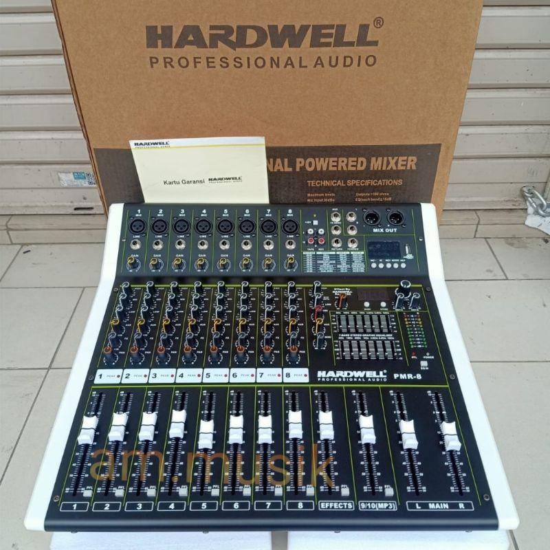 Jual MIXER POWER HARDWELL PMR 8 ORIGINAL MIXER POWER 8 CHANNEL ORIGINAL
