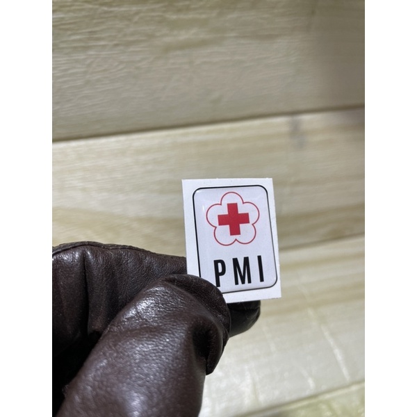 

Stiker timbul logo PMI Kotak