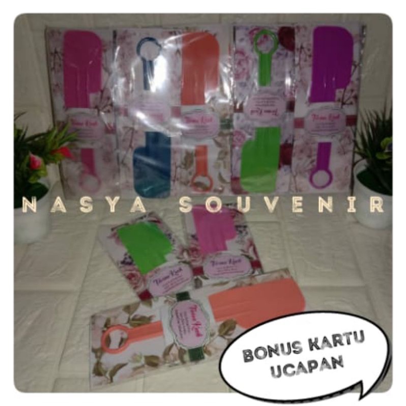 50 pcs Souvenir Polesan/Solet kemasan pelastik dan alas kertas MURAH CANTIK