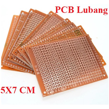 PCB Bolong lobang Lubang dot Matrix IC 5x7 cm 5x7cm 5*7 Fiber