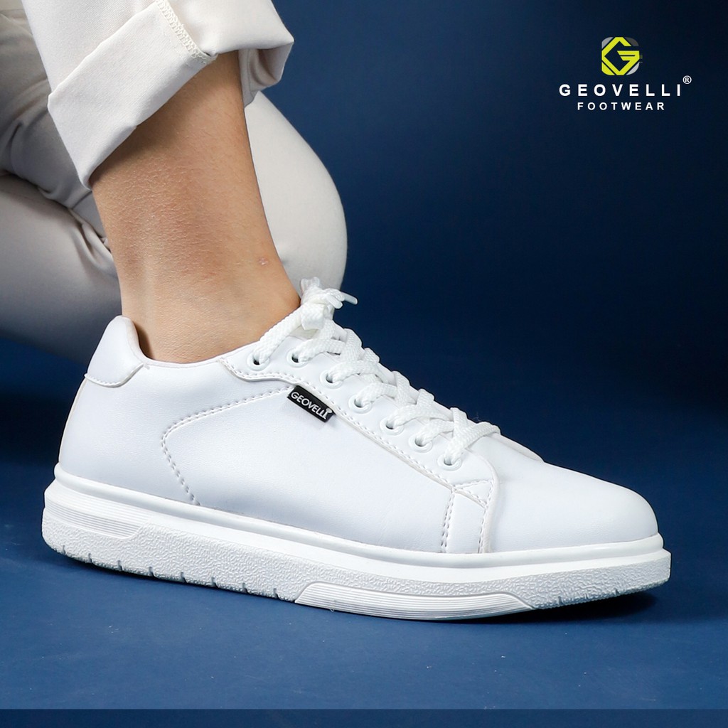 GEOVELLI FOOTWEAR | Sneakers Putih Wanita Elegan Perempuan Sneaker Kasual Lokal Style Bernapas Cewek-5