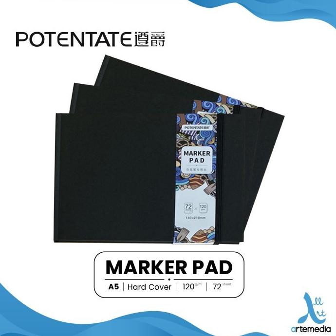 

(COD) Buku Sketsa Potentate Marker Pad A5 Hard Cover Sketchbook