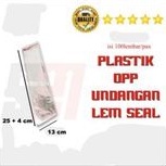 

Plastik OPP LEM ukuran 13 x 25 + 4 Cm