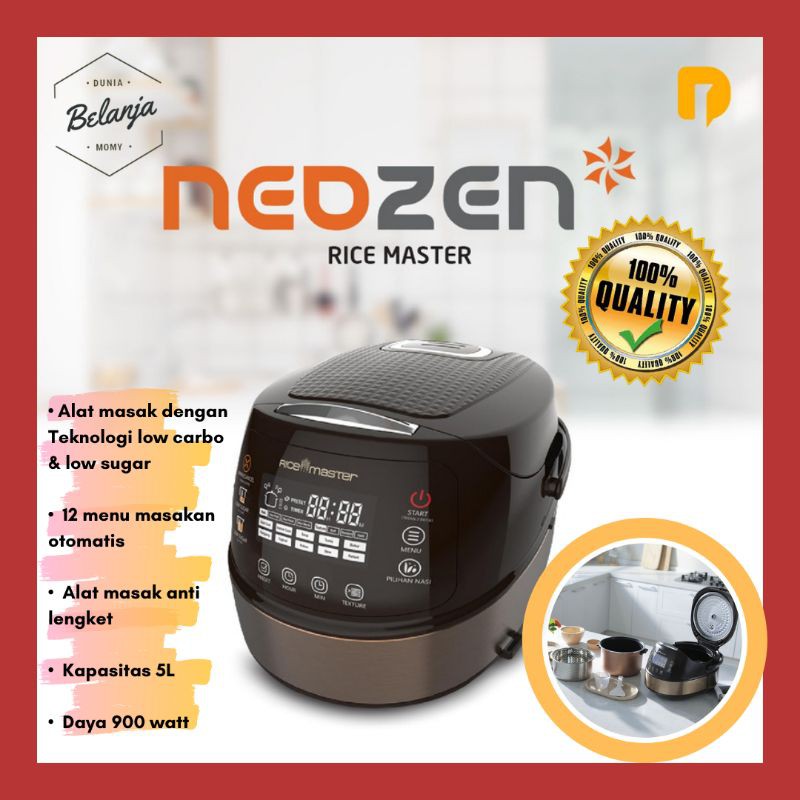 Rice Cooker Low Carbo Multifungsi Neozen Rice Master