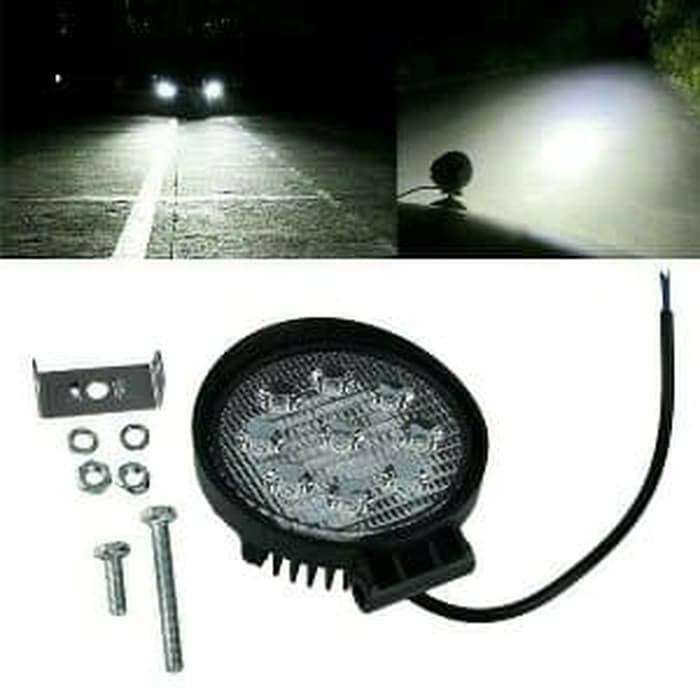 Lampu Tembak LED Sorot 27W Offroad BULAT 9 SMD