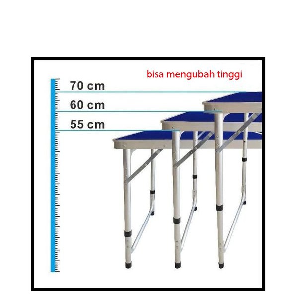 DISKON Meja Lipat Portable - Meja Kerja Lipat Serbaguna Meja Portable Uk 120cm x 60cm Model Kaki Petak Dan Kaki Bulat Goshop88