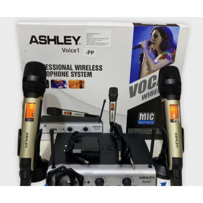 MICROPHONE WIRELESS ASHLEY VOICE 1 ORIGINAL GARANSI RESMI