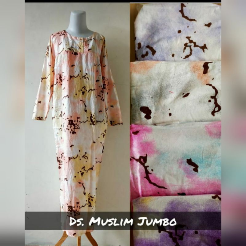 BAJU WANITA DEWASA/DASTER IBU PANJANG LD 120 DASTER MUSLIM BUSUI 2 KANCING bahan Rayon/santung adem