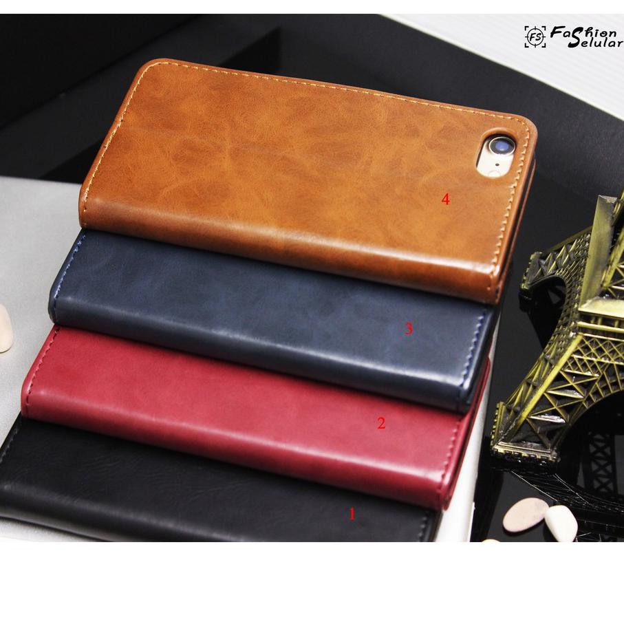 Recommended Infinix  7 Hot 8 9 9 Play 10 Zero 8 Smart 5 Note 7 7 Lite 8 Flip Dompet Sarung Kulit Blu