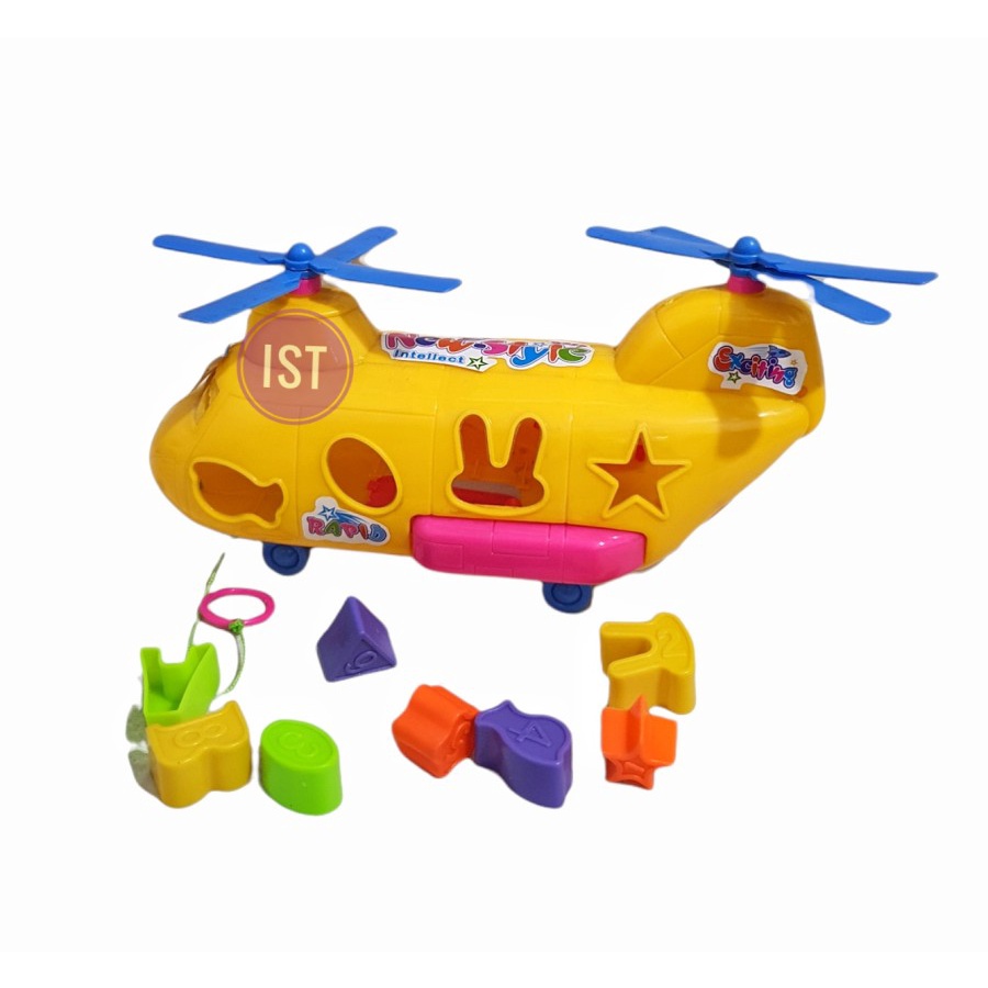 MWN Mainan Helicopter Puzzle Kreatifitas