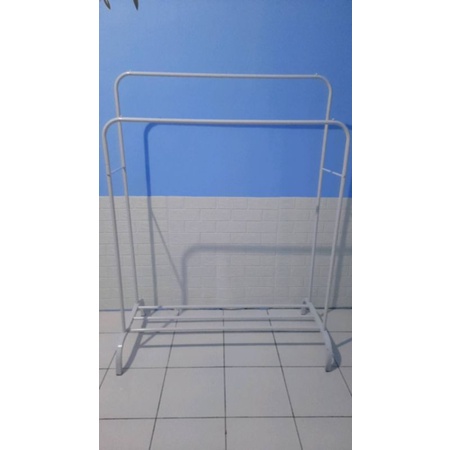 Rak Baju Gantungan Baju Besi Stand Hanger Display Jemuran Pakaian, SHENAR