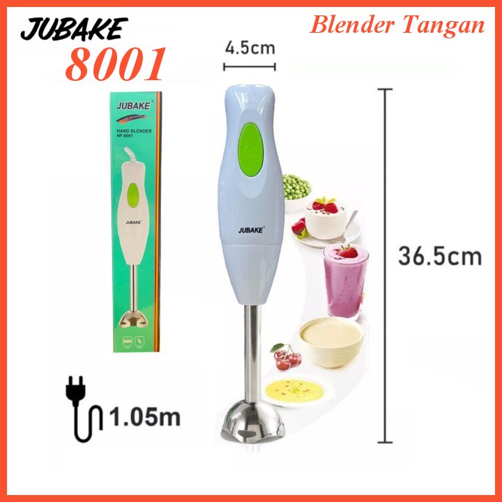 JUBAKE 8001 Blender Tangan Hand Blender Portable Stainless Steel NF8001 NF-8001