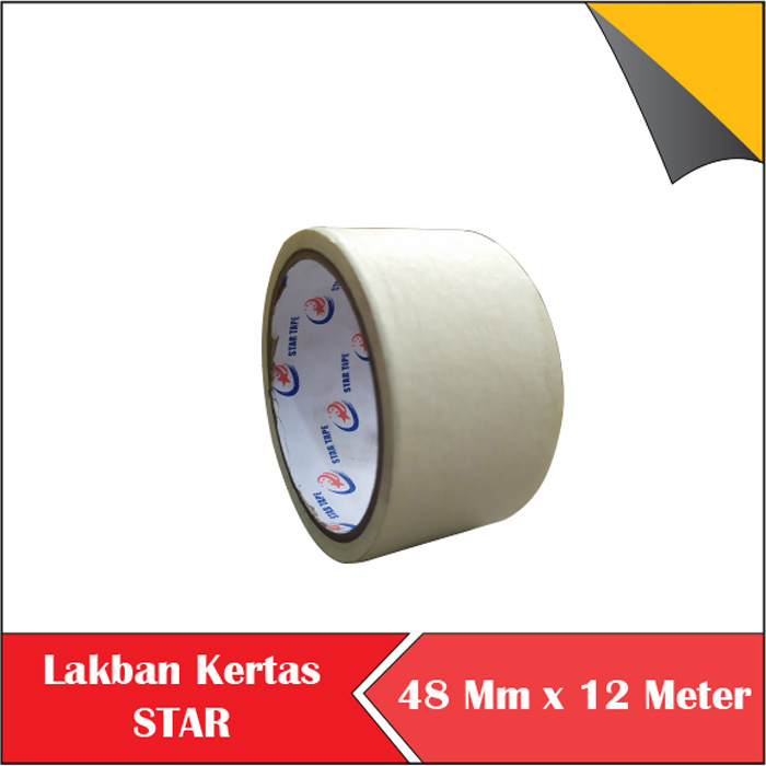 

MASKING TAPE LAKBAN KERTAS 2 SOLASI SOLATIP KERTAS STAR PAPER TA