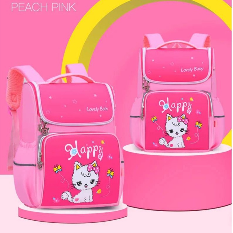 Gtf - Baru Populer Tas Ransel 2023 Tas Ransel Anak Sekolah Perempuan Motif Cat Lucu Fahion Korea Stylish - Tas Ransel Anak Murah