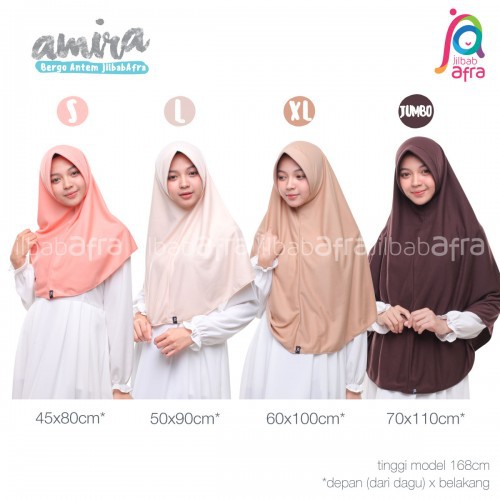 Amira XL- Bergo Antem Jilbab Afra