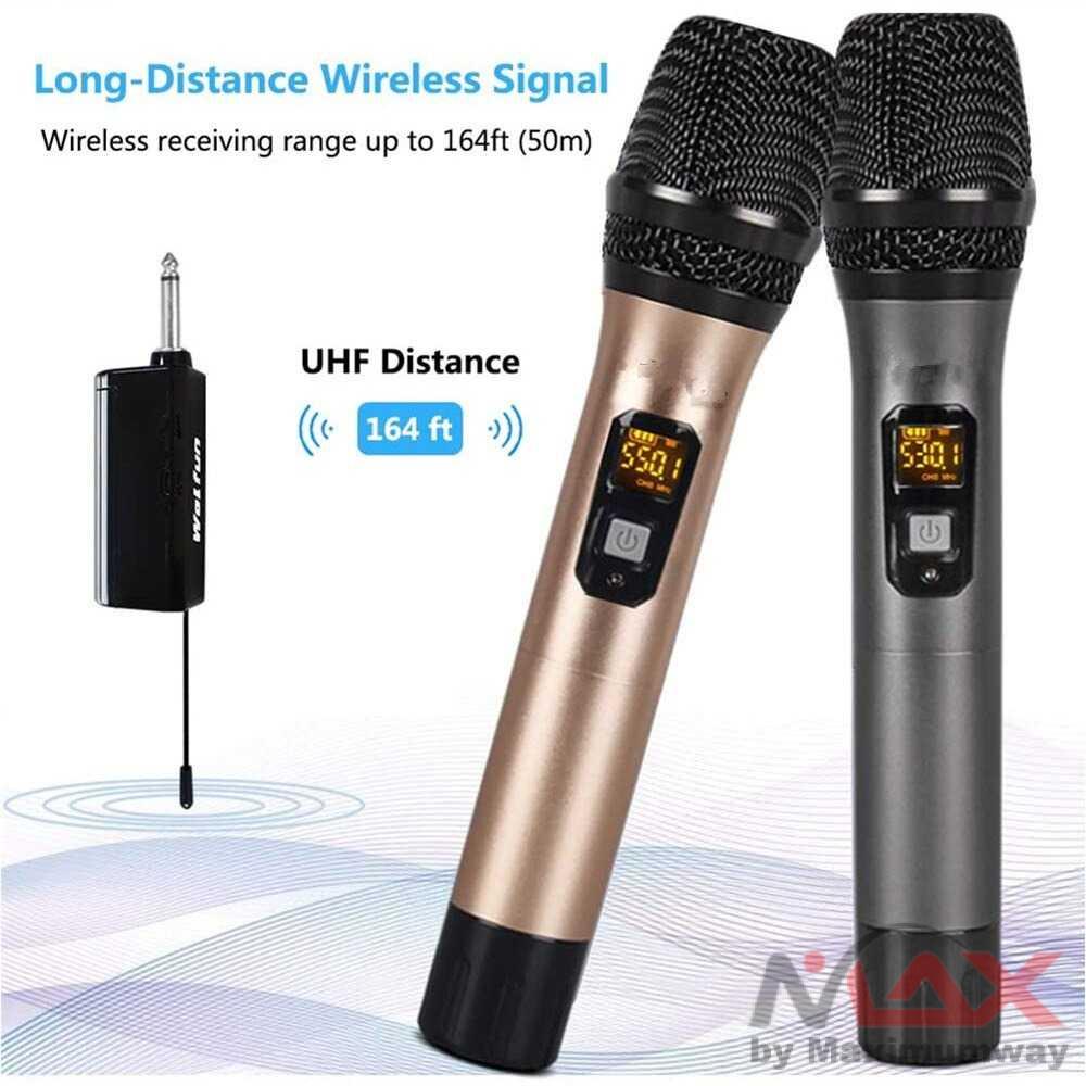 Muslady Mikrofon Karaoke Wireless Handheld Dynamic Portable - AD-231 Warna Gray